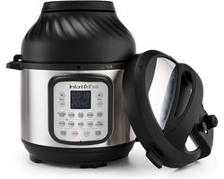 Instant Pot Duo Crisp 7,6L Multicooker + Airfryer - 11-in-1 Snelkookpan - Slowcooker - Sous-vide - Air Fry - Twee-Deksel Systeem - Tot 8 Porties