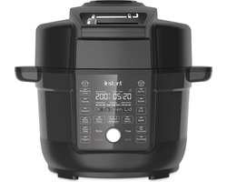 Instant Pot Duo Crisp Ultimate 2.0 (vernieuwd model) – 13-in-1 Multicooker & Airfryer 6,2L – Eén Deksel voor Drukkoken, Airfryen, Grillen, Bakken, Stomen & Slowcook – 1500W – RVS Binnenpan – Hittebestendig, BPA-vrij – Gebruiksvriendelijk Display
