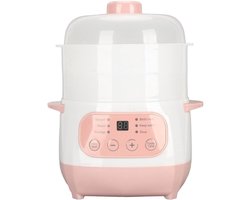 KARZO - Elektrische Kookpan 1 L 200 W Terminal Timer Intelligente Slow Cooker met Atomiser en Kookdroogbescherming voor Thuiskeuken (Stekker