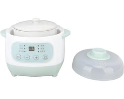 Keramische Slowcooker 1L - Gezond en Efficiënt Koken met Timer en Gelijkmatige Verwarming