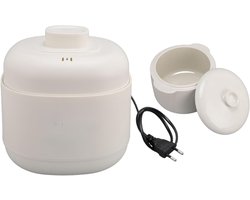 Nexvo® Slowcooker met timer - Slowcooker - Crockpot - Wit - ‎23cm x 23cm x 22cm