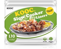 Premium Slow Cooker Liners voor 5QT tot 8.5QT - BPA-vrij, 10 Stuks