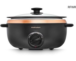 RFWR® Sear & Stew Slowcooker 6,5L - Warmtebestendige Kookpan voor Grote Porties