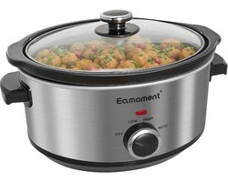 Slow Cooker 3,5 liter met Keramische Pan en Temperatuurinstellingen