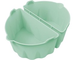 Slow Cooker Liner - Pot Divider - Maaltijden Delen - Hittebestendig - 6-8QT - Lichtgroen