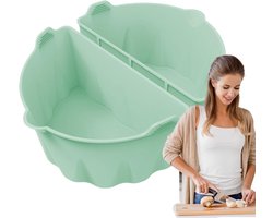 Slow Cooker Liners - Silicone Separator - Maaltijden Bereiden - Smaak Scheiden - 6-8 QT - Lichtgroen