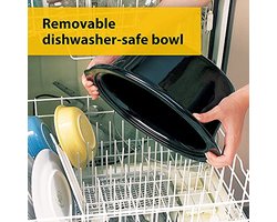 Slow Cooker met Verwijderbare Keramische Kom - 3.7 Liter (3-4 Personen) - Energiezuinig en Makkelijk te Reinigen