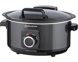Slowcooker 6.5L met Scharnierend Deksel - Gezonde Maaltijden Koken