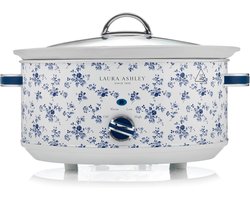Slowcooker Grote Capaciteit - Stoofpotmaker Keukenapparaat - Gezonde Maaltijden Bereiden - 3 Warmte-Instellingen - 6.5 Liter - China Rose Print