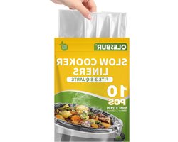 Slowcooker Liners - Wegwerp Pot Zakken - Koken met Gemak - Antiaanbak Oppervlak - 33 x 53 cm - Transparant
