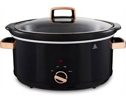 SNJY® Slowcooker met Timer - Slowcooker - Slowcookers - 6,5L - 3 Kookinstellingen - 270 Watt - Zwart