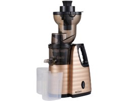150W Slow Juicer – Slowjuicer voor Groenten & Fruit - XXL – RVS Mes & Zelfreinigend – Goud