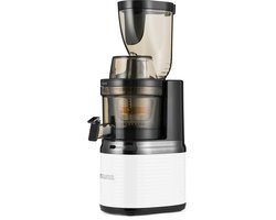 4SWISS Slow Juicer BM202, 200 W, 40 tpm, Reverse-functie, EasyClean, XXL-opening, Wit