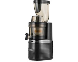 4SWISS Slow Juicer BM202, 200 W, 40 tpm, Reverse-functie, EasyClean, XXL-opening, Zwart