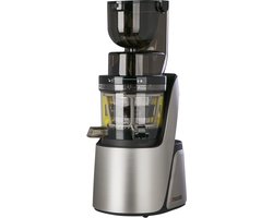 4SWISS Slow Juicer Swan BM105 Platinium Silver, Aantrekkelijk ontwerp, 400 W, 32 tpm, Reverse-functie, XXL-opening