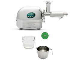 Angel Juicer AG-7500 - Slowjuicer - Juicer - Horizontaal - Groenten en Fruitpers - Vezelrijk - RVS