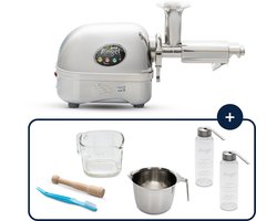 Angel juicer AG-8500 - Slowjuicer - Juicer - Horizontaal - Groenten en Fruitpers - Vezelrijk - RVS
