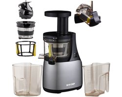 BioChef Atlas Slowjuicer – Groenten & Fruitpers – Zilver – 250W