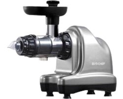 BioChef Axis Cold Press Juicer – Groente & Fruit Juicer – Zilver – 150W
