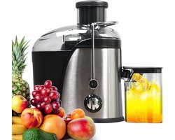 By Barkhuis Slow juicer - Sapjesmaker - Krachtige fruit centrifuge - Elektrische Juicer - Groenten en fruitpers - Zwart
