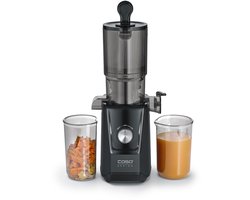 CASO Juice Fit Slow Juicer – 200W – Matt Zwart – XL Vulopening Ø105 mm – 800 ml Sap- en Pomace container