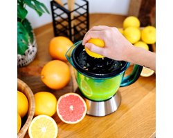 Cecotec 03351 citruspers/sapmaker Slowjuicer 40 W Zwart, Blauw, Roestvrijstaal