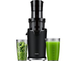 Chefino Slowjuicer – Koude Pers Sapcentrifuge – Extra Brede Vultrechter 9 cm – Stille High-Torque Motor – Dubbel Filtersysteem – Hoog Saprendement – Makkelijk te Reinigen