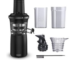 COOK-IT Slowjuicer - 700ML - Extra Brede Trechter - Anti-drup - BPA-vrij - Voor Harde Groenten en Fruit