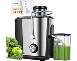 Core® Sapcentrifuges groenten en fruit - Sapcentrifuges - Slowjuicer - Zilver - ‎20cm x 5cm x 15cm