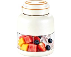 Draagbare Sapcentrifuge Blender - Persoonlijke Mini Blender - Gezonde Dranken Maken - USB Oplaadbaar Lekvrij - 800 milliliter - Wit