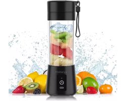 Draagbare slowjuicer Elektrische Juicer blender smoothie Usb Mini Fruit Mixer blender to go Voedsel Milkshake Multifunctionele Sap Maker Machine Oplaadbare, zwart
