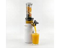 Elektrische Sapcentrifuge - Slowjuicer Sapmachine - Gezond Sap Maken - Maximale Voedingsstofextractie - 100 Watt - Wit
