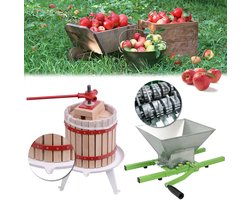 Handmatige Juicer – Fruitpers – Citruspers – Sapcentrifuge – Slowjuicer – 7 Liter Grote Inhoud – Robuust Metalen Ontwerp – Eenvoudig Schoon Te Maken
