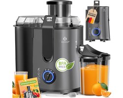 KESSER® Slowjuicer - Sapcentrifuge voor Fruit en Groenten 1100W Sap Juicer met 2000ml Pulpcontainer en 1000ml sapreservoir