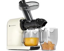KitchenBrothers Slowjuicer - Compact - Juicer - Groenten en Fruitpers - 45 mm - 500 ml - Champagne