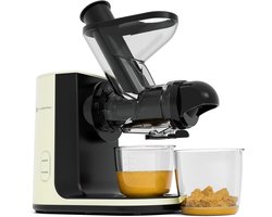 KitchenBrothers Slowjuicer - Juicer - Groenten en Fruitpers - 43 mm en 60 mm invoer - 400 ml - Champagne