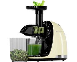 KitchenBrothers Slowjuicer - Juicer - Groenten en Fruitpers - 700ml - Met Pulpreservoir - Juice Maker - Champagne