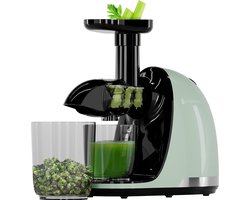 KitchenBrothers Slowjuicer - Juicer - Sapcentrifuge - Groenten en Fruitpers - 700ml - Met Pulpreservoir - Juice Maker - Pastel Groen