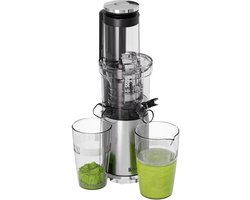 KitchenBrothers Slowjuicer - Verticaal - Juicer - Groenten en Fruitpers - 80 mm - 750 ml - Grijs