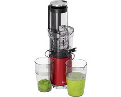 KitchenBrothers Slowjuicer - Verticaal - Juicer - Groenten en Fruitpers - 80 mm - 750 ml - Rood