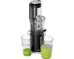 KitchenBrothers Slowjuicer - Verticaal - Juicer - Groenten en Fruitpers - 80 mm - 750 ml - Zwart