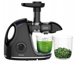 Klausberg Slow Juicer KB-7861 – 150W | Cold Press | Stille Juicer voor Groente, Fruit & Kruiden – BPA-vrij – Zwart - 700ml