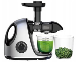 Klausberg Slow Juicer KB-7863 – 150W | Cold Press | Stille Juicer - Groenten en Fruitpers – Met Pulpreservoir - Juice Maker - Grijs