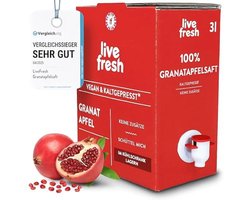 Koudgeperst granaatappelsap 100% - 3 liter zonder toevoegingen