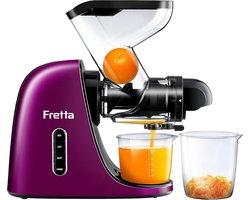 Koudgeperste slowjuicer met brede invoerbuis, BPA-vrij