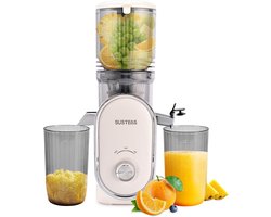 Koudgeperste Slowjuicer voor Hele Groenten en Fruit - 300W - Gemakkelijk Schoon te Maken - Grote Invoertrechter