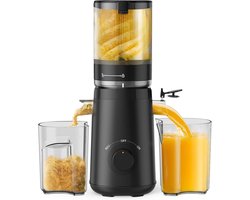 Koudpers met groot vulkanaal voor hele groenten en fruit - Hoge sapopbrengst, eenvoudig te reinigen