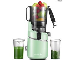 RFWR® Automatische Sapcentrifuge met 135MM Opening en 1,8L Inhoud - 250W Slow Juicer met Drievoudig Filter