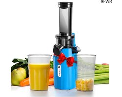 RFWR® Compacte Slow Juicer met 60 RPM – Gezonde Sapcentrifuge voor Vitaminenrijk Sap