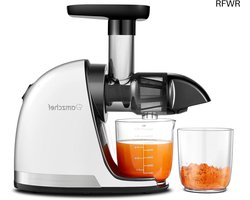RFWR® Slow Juicer Machine - Masticating Juice Extractor voor Groente en Fruit - Hoge Sap Extractie zonder Pulp - Voorbereidingstools voor Keuken